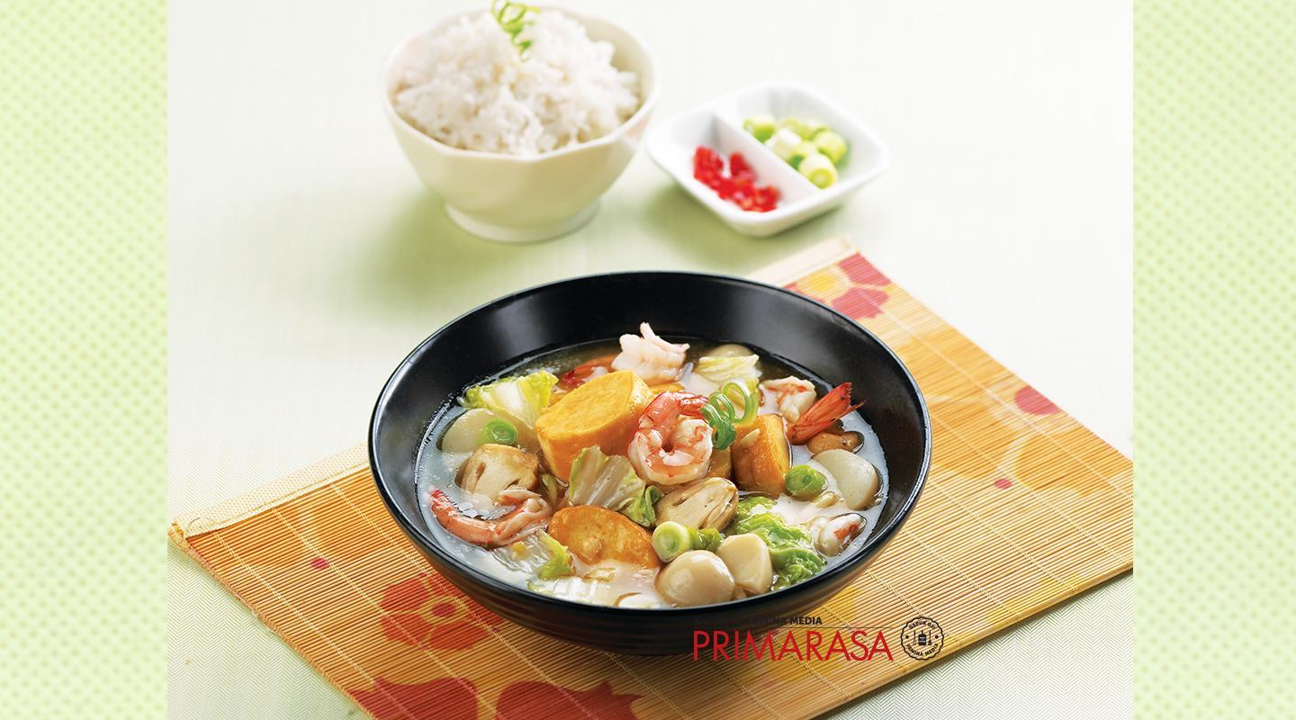 Resep Bean Curd with Seafood